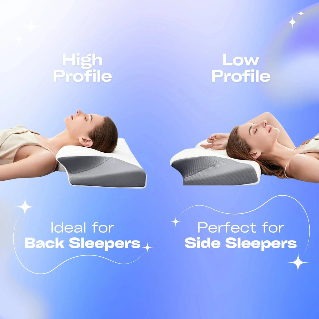 Experience Ultimate Comfort with the Slumblr® Contour Relief Pillow for Neck and Spine Support