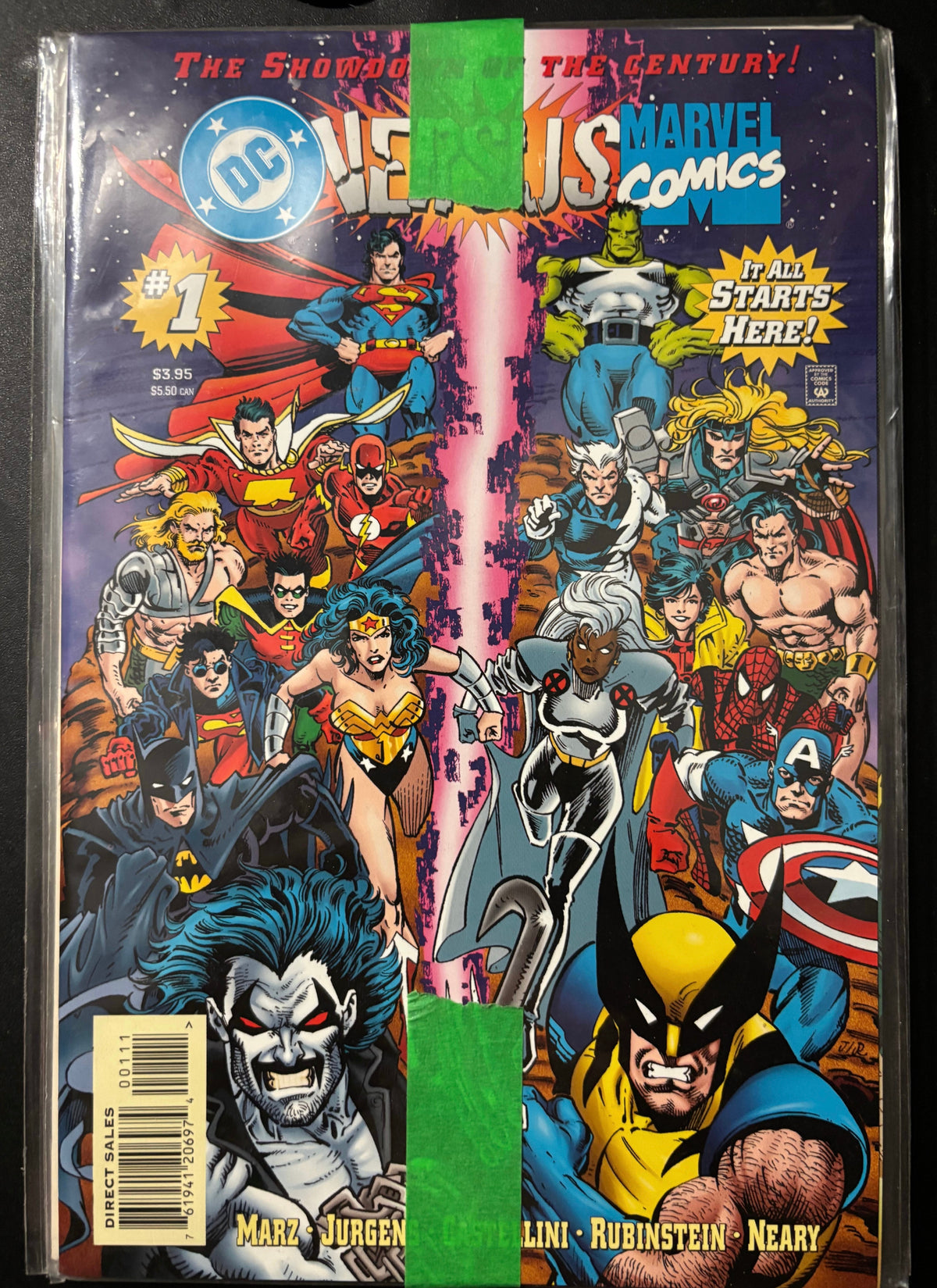𝗗𝗖 𝗩𝗦 𝗠𝗔𝗥𝗩𝗘𝗟
 #1 - #4 (1996) Dan Jurgens