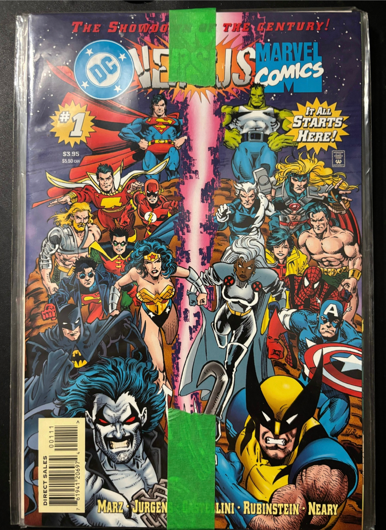 𝗗𝗖 𝗩𝗦 𝗠𝗔𝗥𝗩𝗘𝗟 #1 - #4 (1996) Dan Jurgens