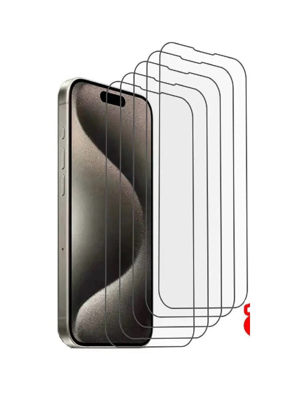 1-5Pcs Tempered Glass for Iphone 16 15 14 13 12 11 SE X XS XR Pro Max Screen Protector Protective Glass Film