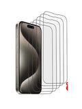 1-5Pcs Tempered Glass for Iphone 16 15 14 13 12 11 SE X XS XR Pro Max Screen Protector Protective Glass Film