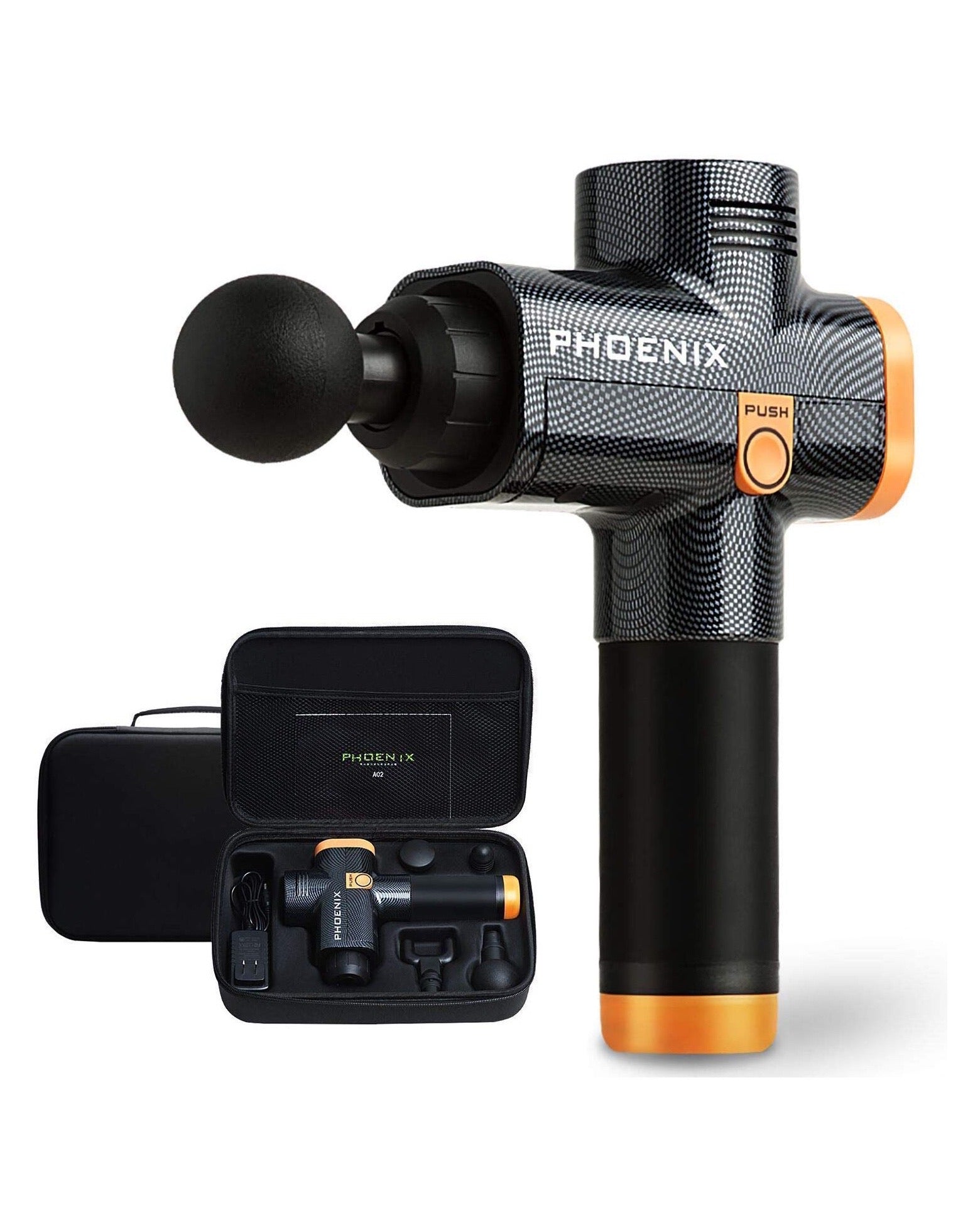 Phoenix A2 Massage Gun Muscle Relaxation Deep Tissue Massager Dynamic Vibrator Back Portable Handheld Display Fascia Gun Massage