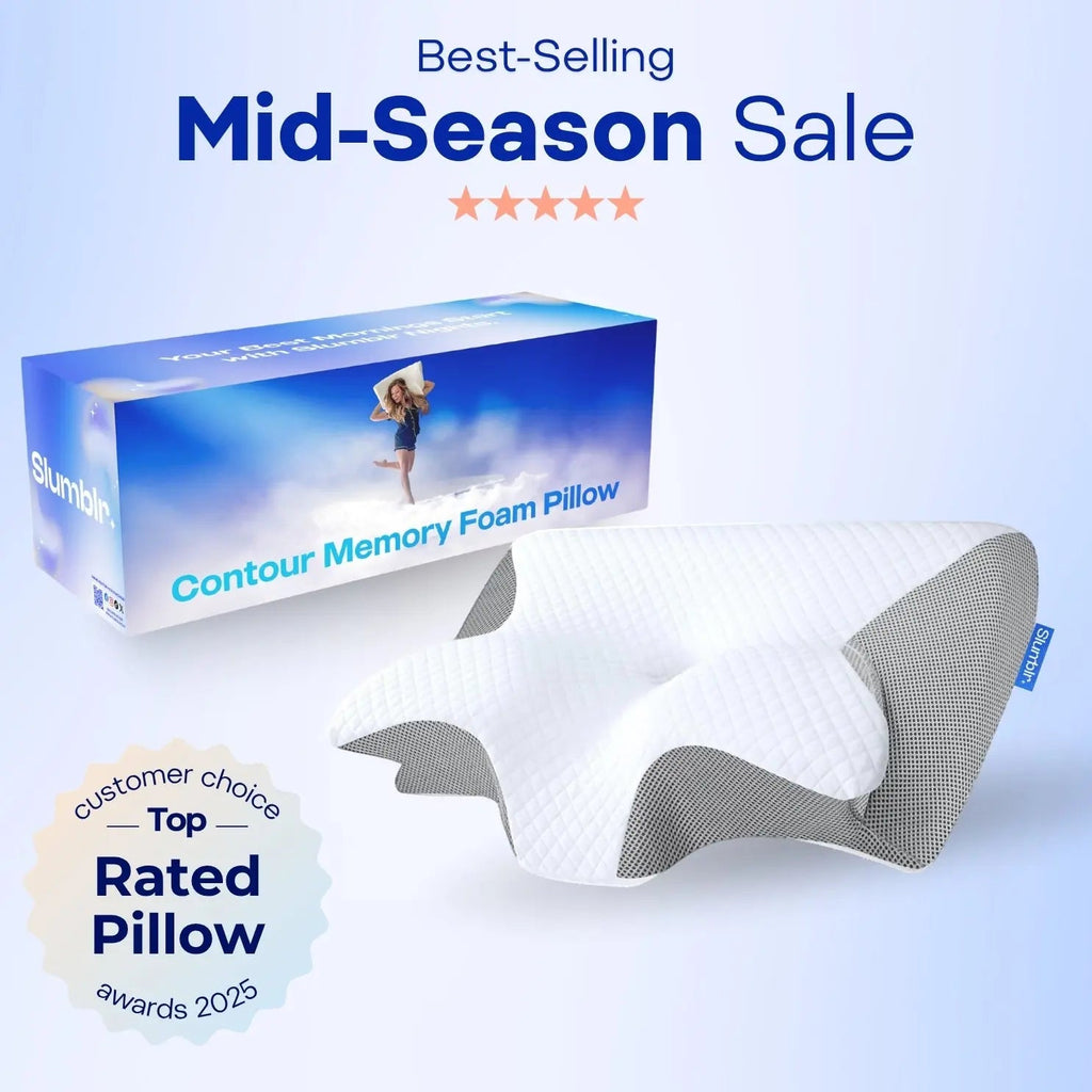 Experience Ultimate Comfort with the Slumblr® Contour Relief Pillow for Neck and Spine Support