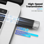 High-Speed 64GB USB C Thumb Drive - Perfect for Mac Pro, Samsung Galaxy, iPad, and PC