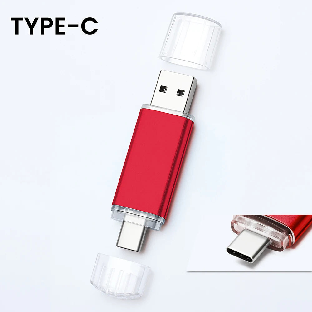 High-Speed 64GB USB C Thumb Drive - Perfect for Mac Pro, Samsung Galaxy, iPad, and PC