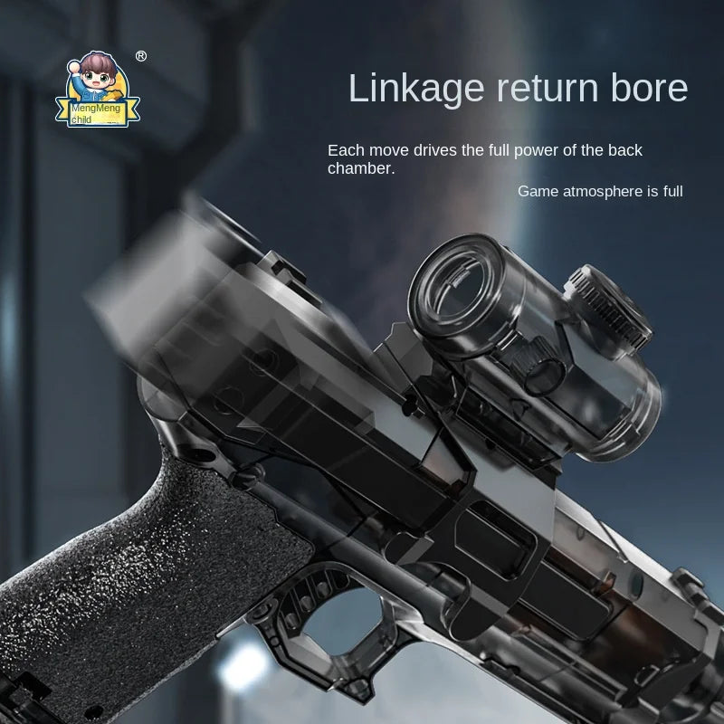 Powerful Electric Water Gun with Stunning Light and Flame Effects for Ultimate Outdoor Fun