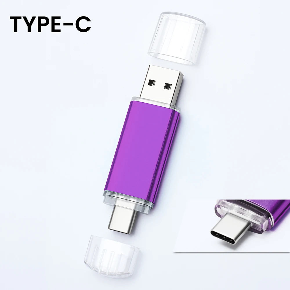 High-Speed 64GB USB C Thumb Drive - Perfect for Mac Pro, Samsung Galaxy, iPad, and PC