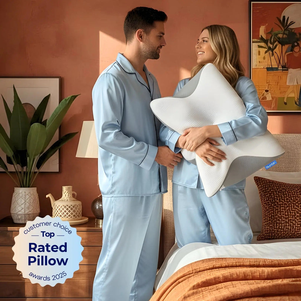 Experience Ultimate Comfort with the Slumblr® Contour Relief Pillow for Neck and Spine Support